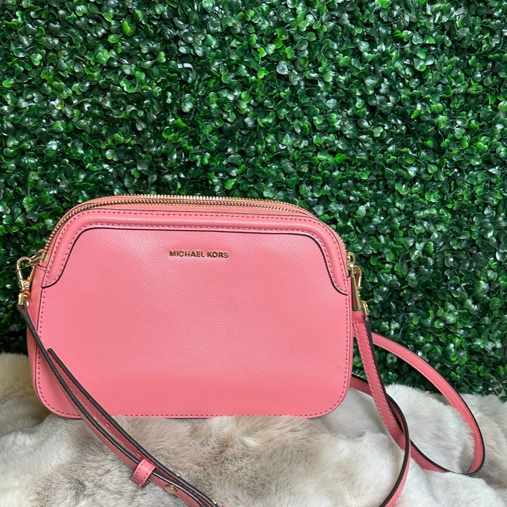 MICHAEL Michael Kors Leather Double Zip Crossbody Bag